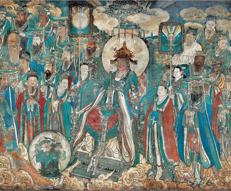 Mural; Yuan Dynasty; Shanxi