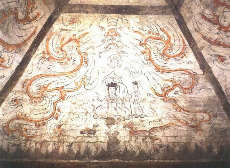 Mural; Sixteen Kingdoms period; Gansu, China
